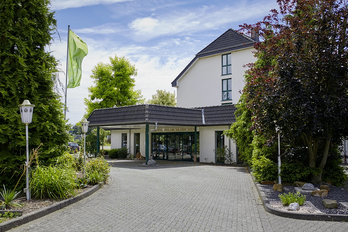 Eingangsbereich Außen Hotel Feldschlößchen